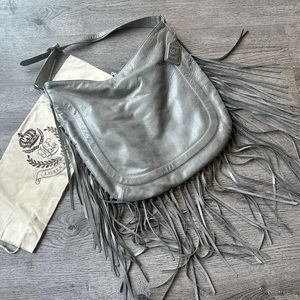 COPY - Ralph Lauren Silver fringe boho handbag